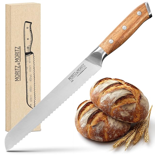 Moritz & Moritz 5782 Brotmesser mit Wellenschliff, 20 cm