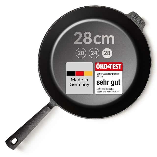 STUR 28 cm Gusseisenpfanne made in Germany