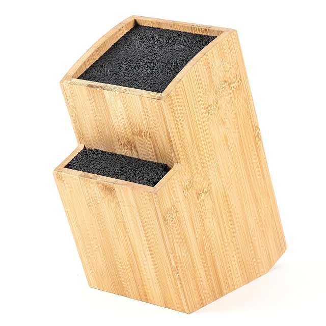 Hanseküche HMB-001 Messerblock aus Akazie, leer