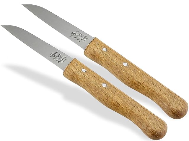 InstrumenteNrw Solingen 2-teilige Schälmesser mit Buchengriffen