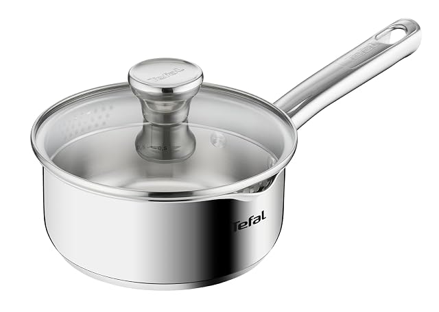 Tefal Duetto A70522 16 cm Edelstahltopf mit Abgießdeckel