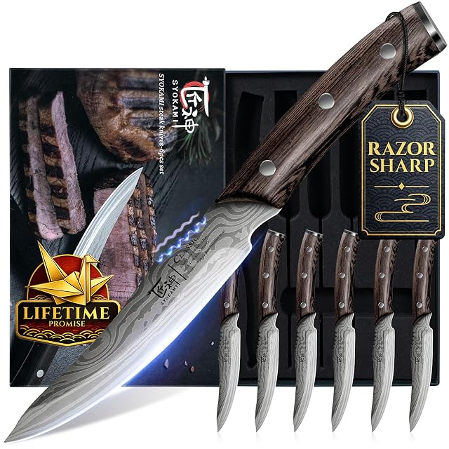 SYOKAMI 6-teiliges Steakmesser-Set im japanischen Stil