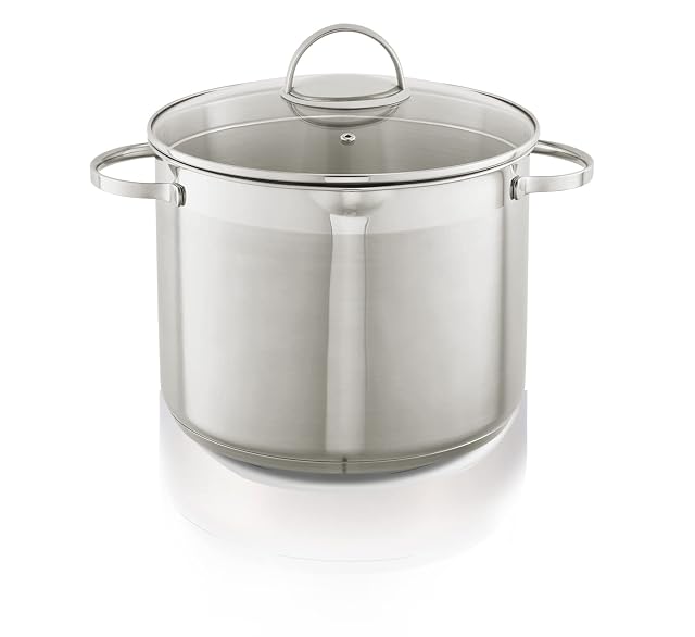 KHG XXL 26 cm 10-Liter-Suppentopf aus Edelstahl