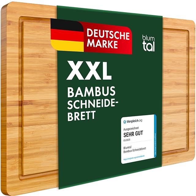 Blumtal 45 × 30 cm Schneidebrett aus Bambus